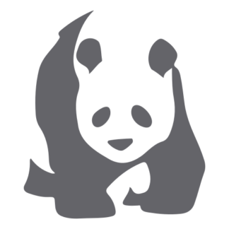 Realistic Giant Panda Decal (Grey)